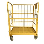 Galvanized Movable Storage Cage for Courier Services