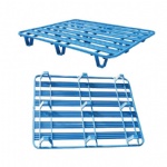 Steel Stackable Pallet with Powder Coating Surface Treatment